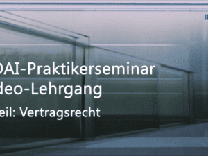 HOAI-Videolehrgang-Modul 1 - Vertragsrecht