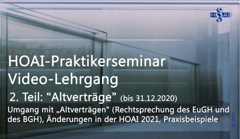 HOAI-Videolehrgang-Modul 2