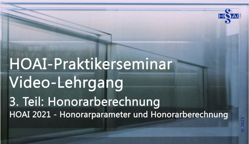 HOAI-Videolehrgang-Modul 3