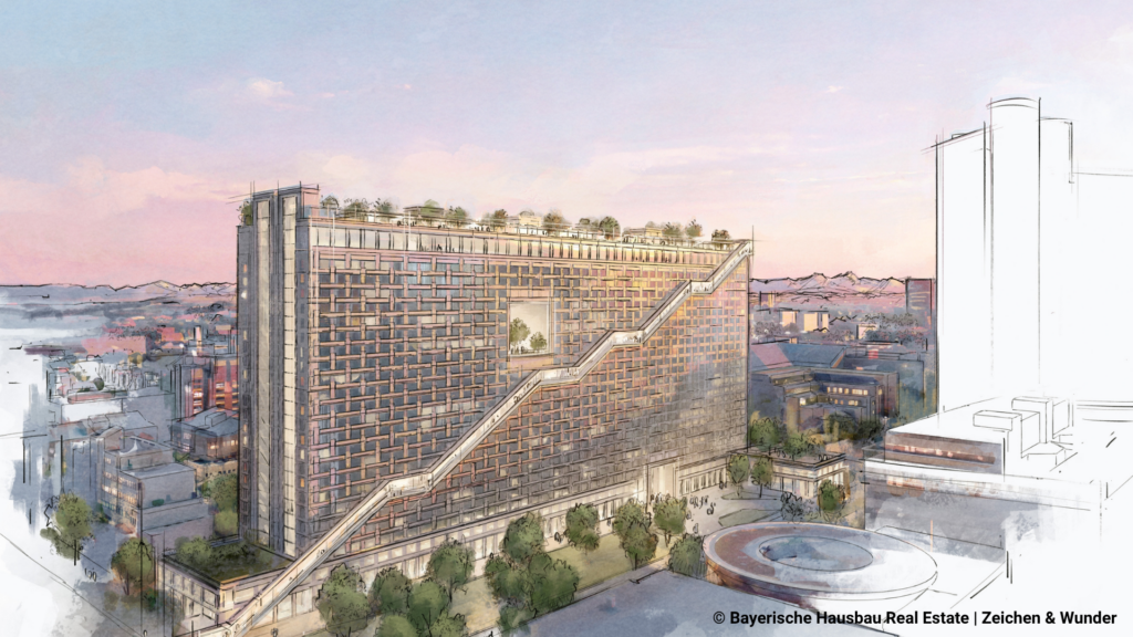 Visualisierung Hochhaus München